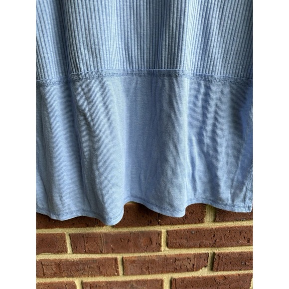 American Eagle Blue Oversized‎ Ribbed Hi-Low Tunic Tee Size Medium - Picture 4 of 11